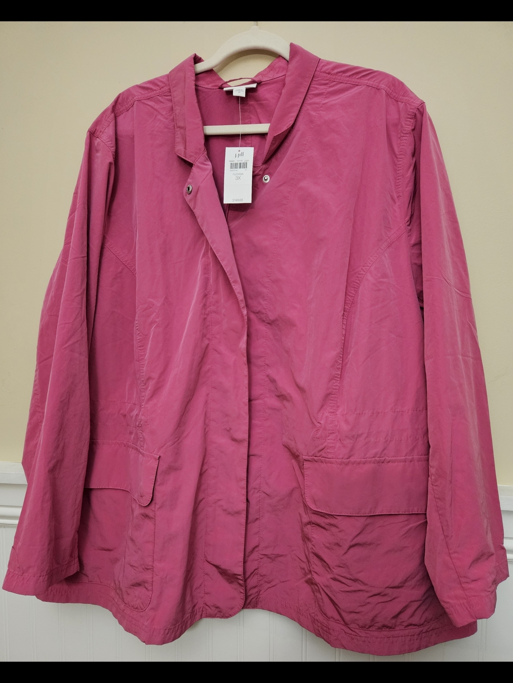 New J Jill Women’s Pink Lightweight Jacket Size 3X